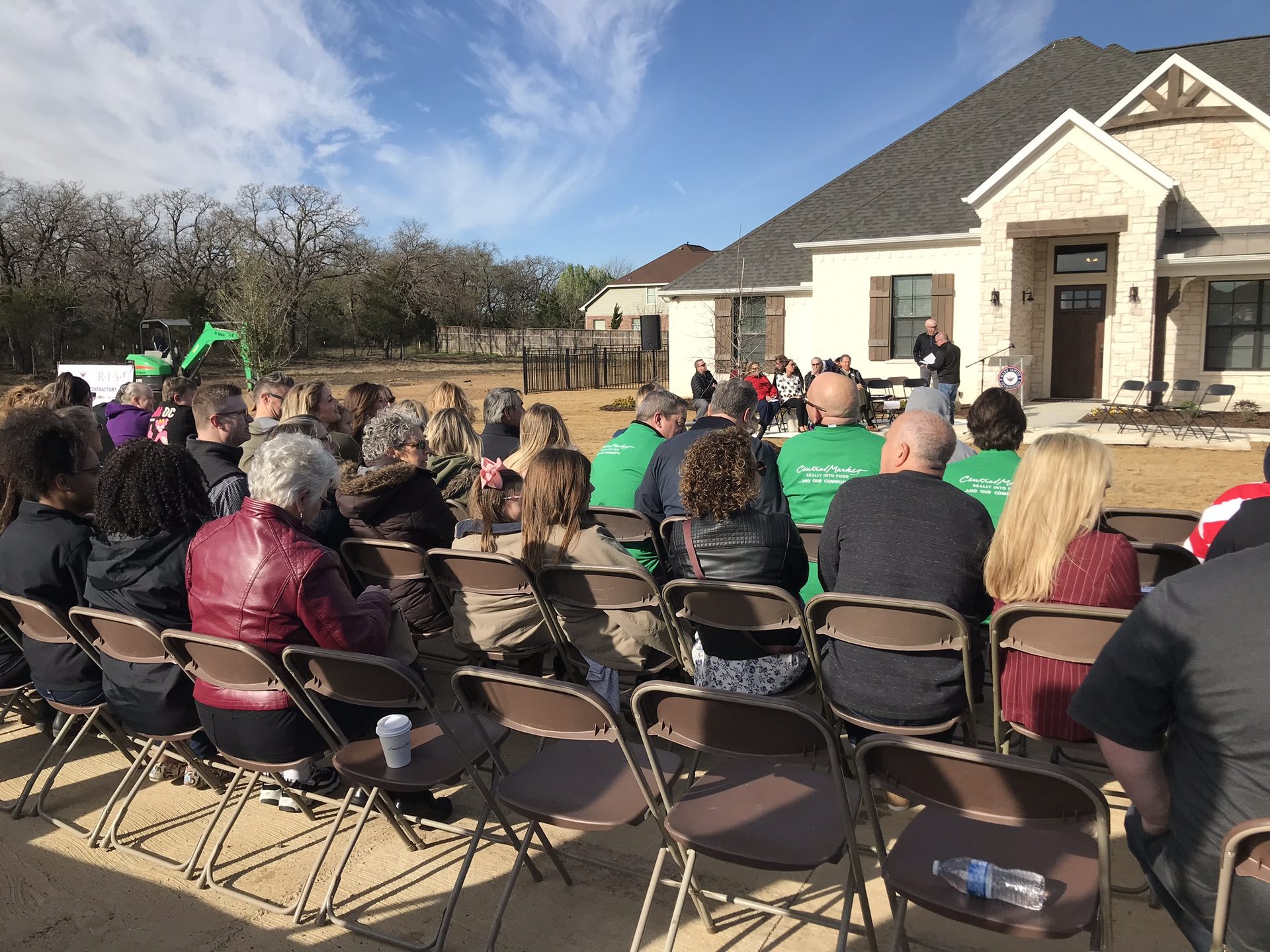 Outdoor wedding ceremony sound for a seated audience at a Dallas-Fort Worth venue, run on two lapel microphones